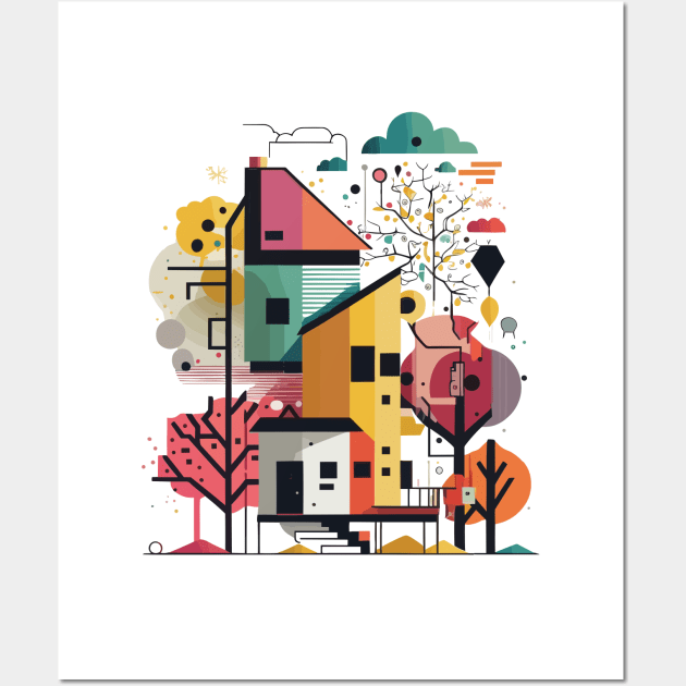 Tree Houses Wall Art by ORENOB